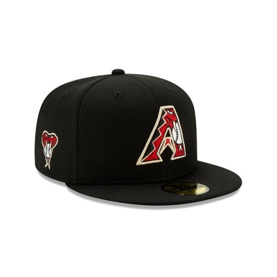 Black Arizona Diamondbacks Hat - New Era MLB 2021 Spring Training 59FIFTY Fitted Caps USA6794038